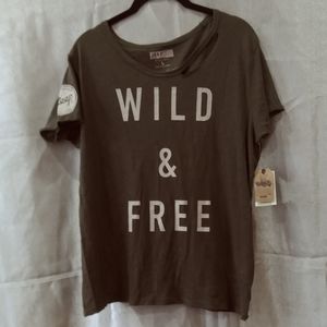 Lucky brand Jeep logo tee NWT size L Olive green